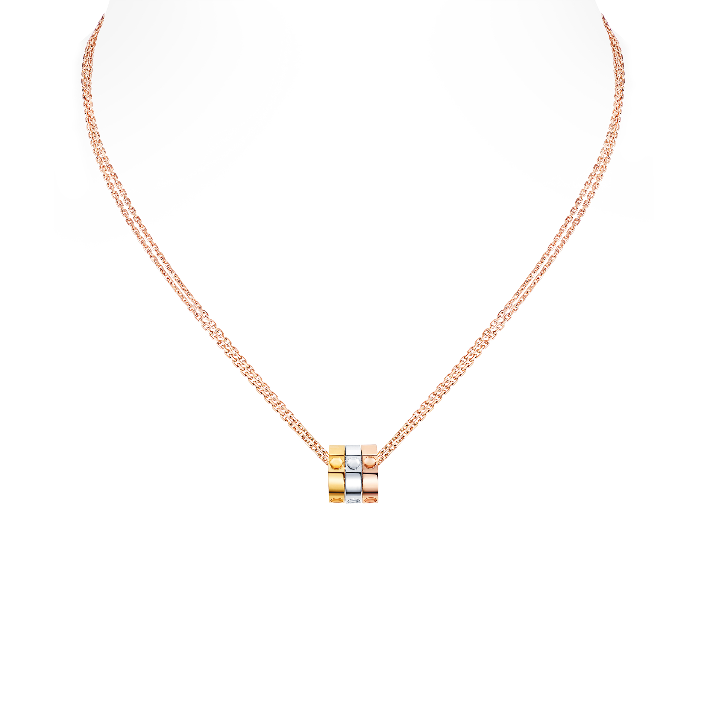 LOUIS VUITTON EMPREINTE PENDANT, 3 GOLDS Q93671